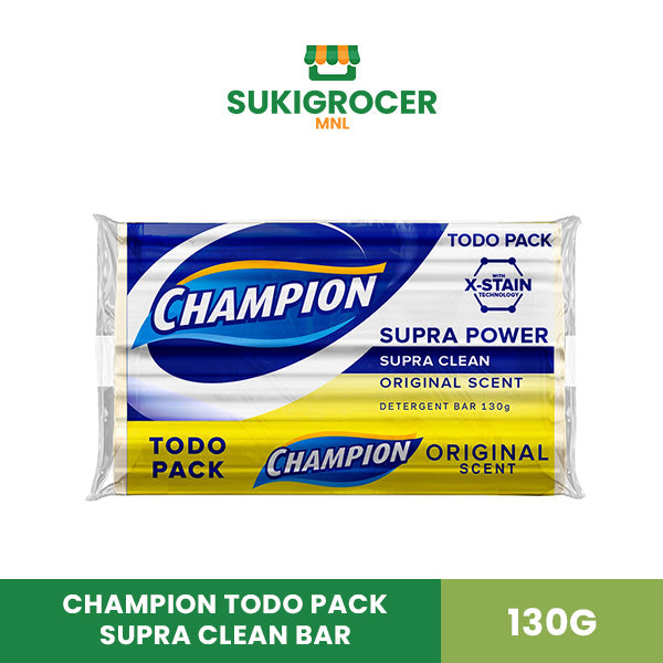 Champion Todo Pack Supra Clean Bar 130G