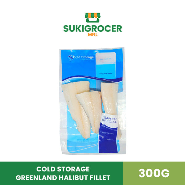 Cold Storage Seafood Frozen Greenland Halibut Fillet 300g