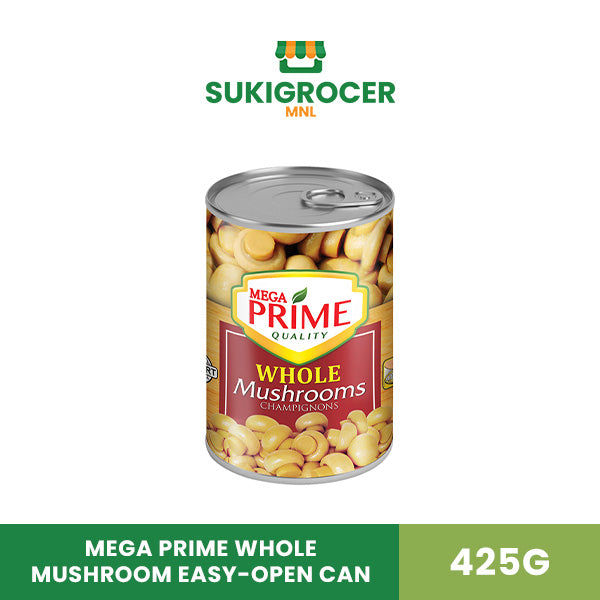 Mega Prime Whole Mushroom Easy-Open Can 425g