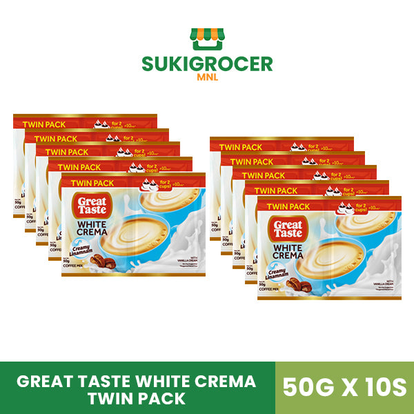 Great Taste White Crema Twin Pack 50G x 10s