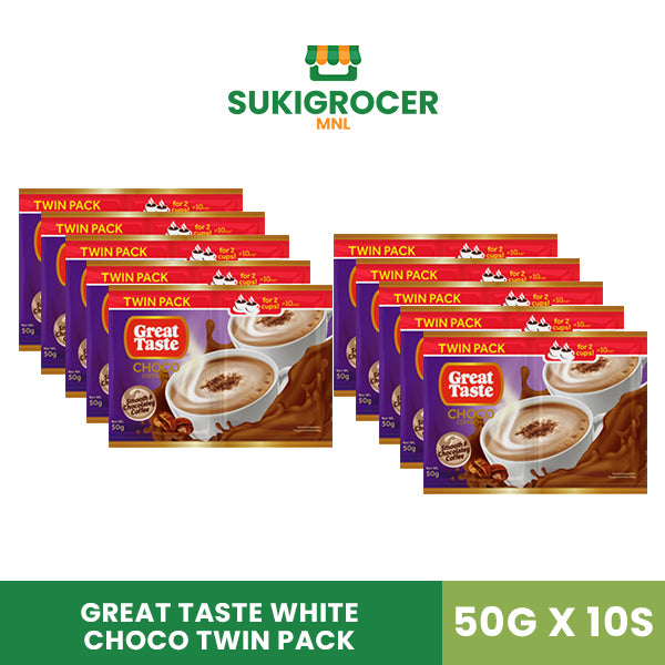 Great Taste White Choco Twin Pack 50G x 10s