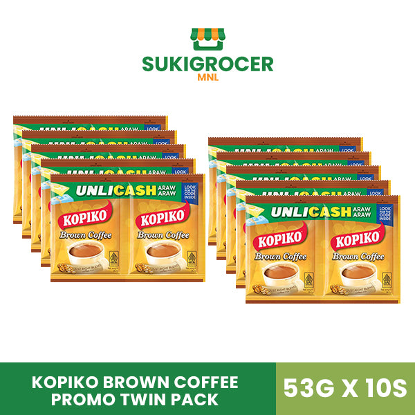 Kopiko Brown Coffee Promo Twin Pack 53G x 10s