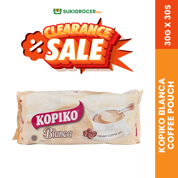 [CLEARANCE SALE] Kopiko Blanca Coffee Pouch 30G x 30s