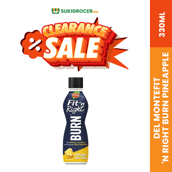 [CLEARANCE SALE] Del MonteFit 'n Right Burn Pineapple 330ML