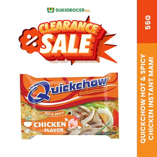 [CLEARANCE SALE] Quickchow Hot & Spicy Chicken Instant Mami 55G