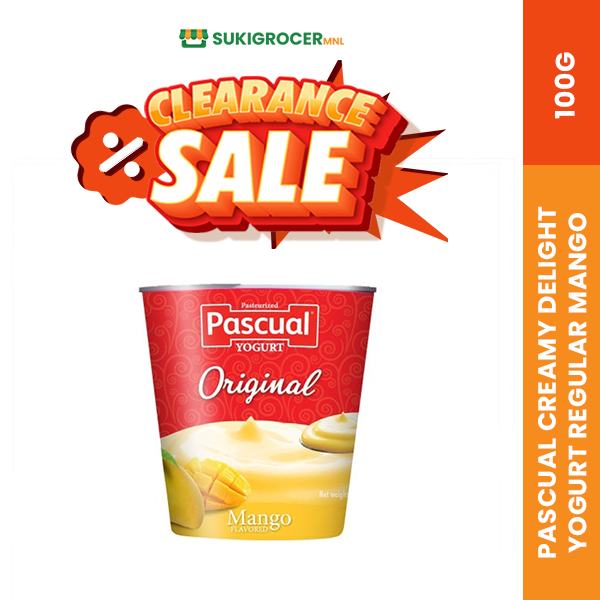 [CLEARANCE SALE] Pascual Creamy Delight Yogurt Regular Mango 100G