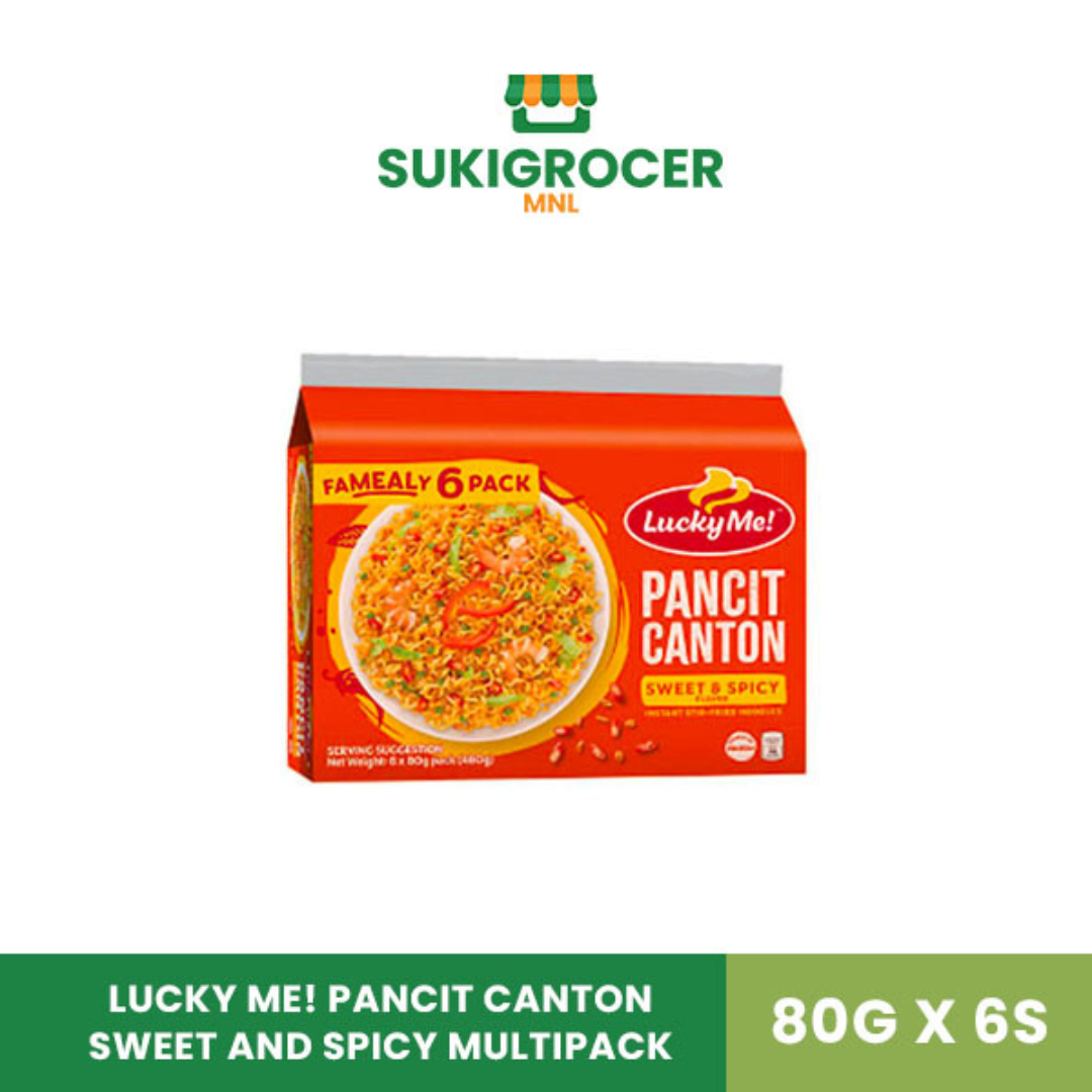 Lucky Me! Pancit Canton Sweet and Spicy Multipack 80G x 6s