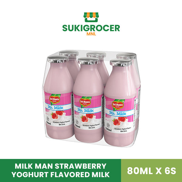 Milk Man Strawberry Yoghurt Flavored Milk 80ML x 6s