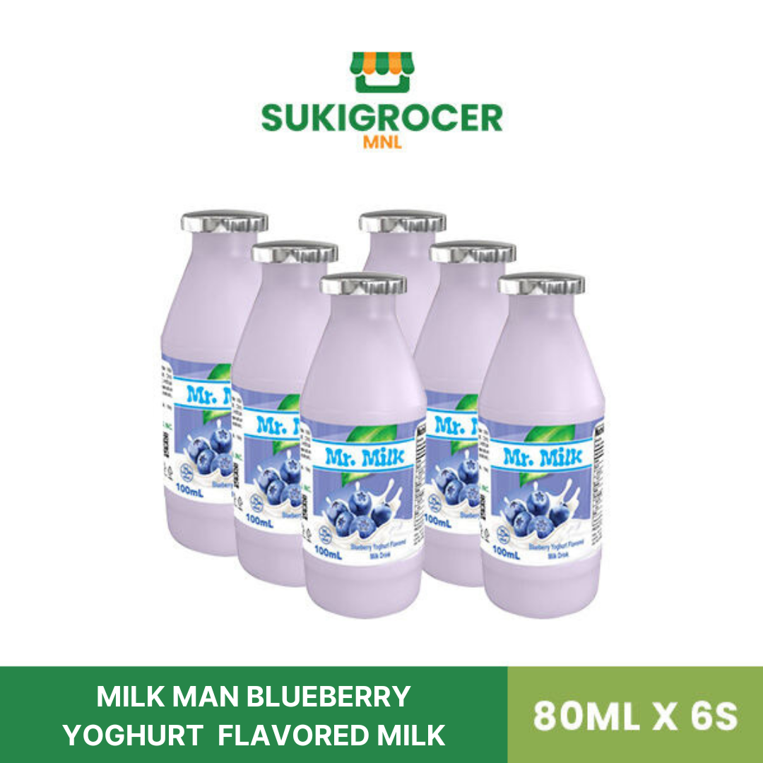 Milk Man Blueberry Yoghurt Flavored Milk 80ML x 6s