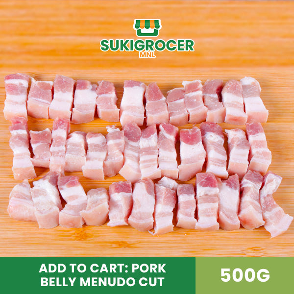 SukiGrocer Pork Belly Menudo Cut 500G