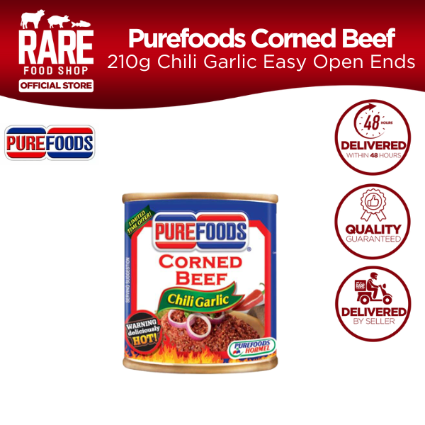 Purefoods Corned Beef 210g Chili Garlic Easy Open Ends