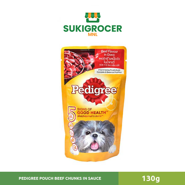 Pedigree Pouch Beef Chunks In Sauce