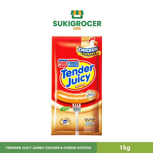 Tender Juicy Jumbo Chicken And Cheese Hotdog 1kg