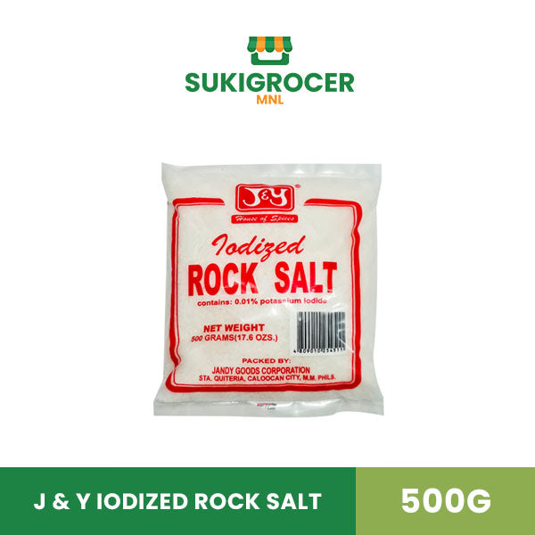 J & Y Iodized Rock Salt 500g