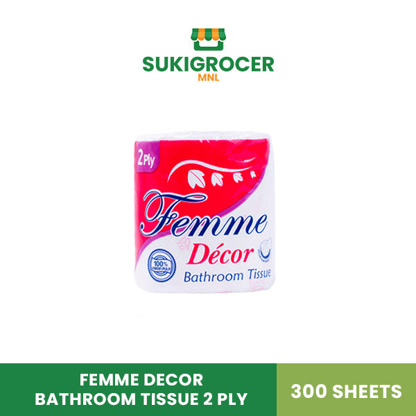Femme Decor Bathroom Tissue 2 Ply 300 Sheets