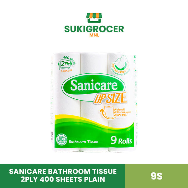 Add To Cart: Sanicare Bathroom Tissue 2ply 400 Sheets Plain 9s