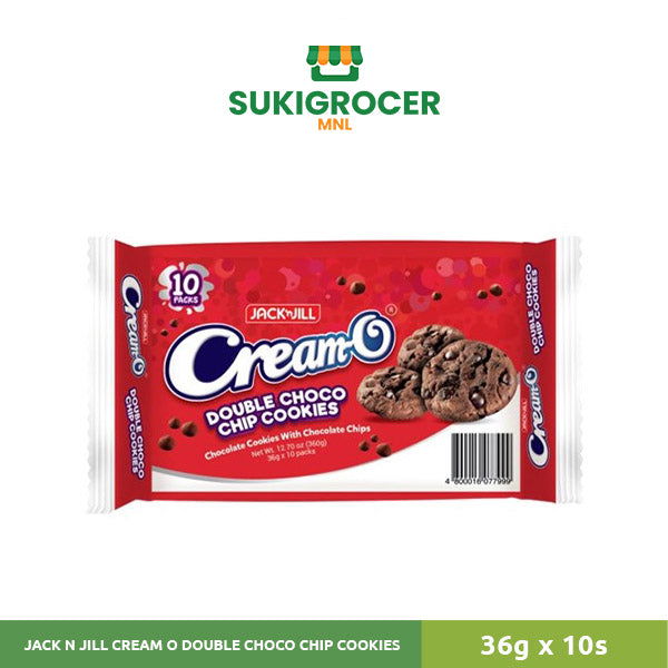 Cream-O Double Choco Chips Cookies 3s 36g x 10s