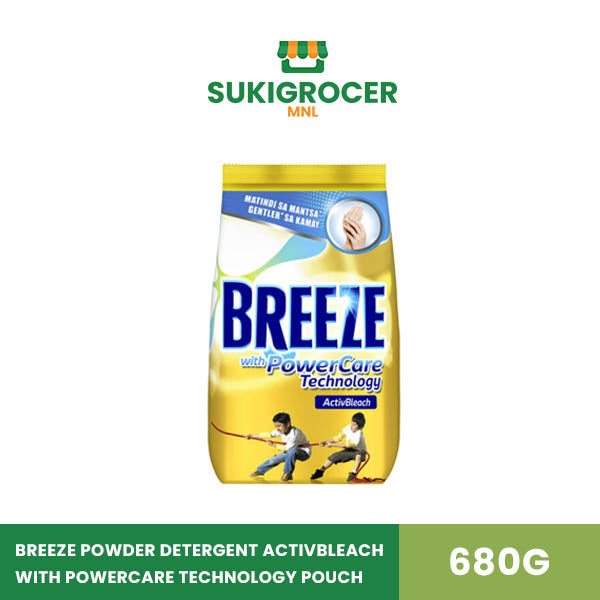 Breeze Powder Detergent Activbleach with Powercare Technology Pouch