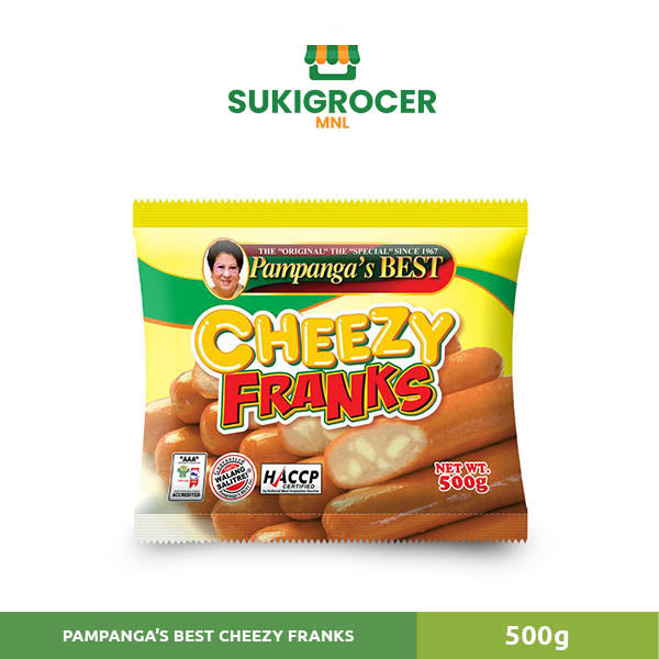 Pampangas Best Cheezy Franks Hotdog 500g