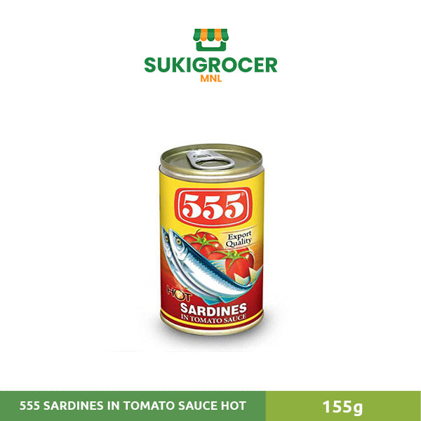 555 Sardines In Tomato Sauce with Chili Easy-Open Can 155g