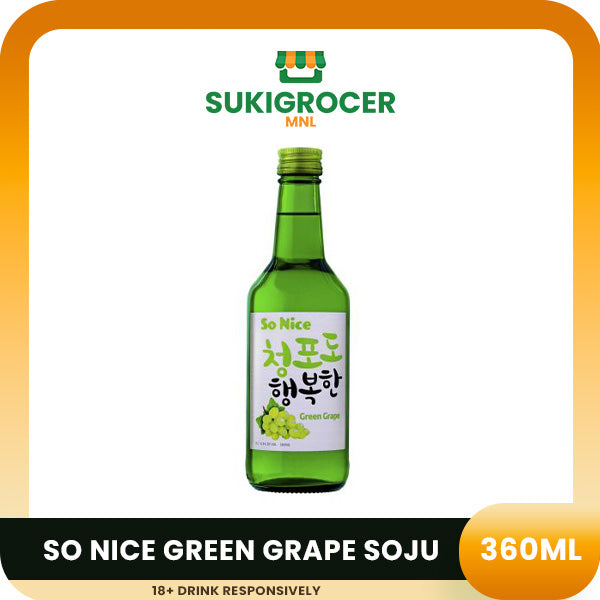 So Nice Green Grape Soju 360ml