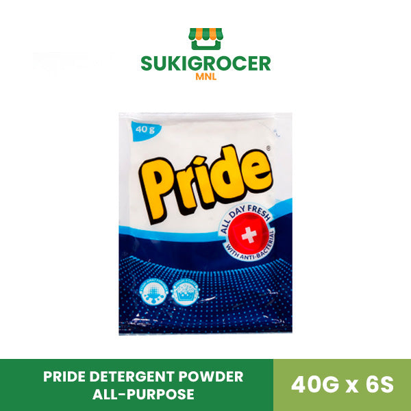 Pride Detergent Powder All-Purpose 40G x 6s