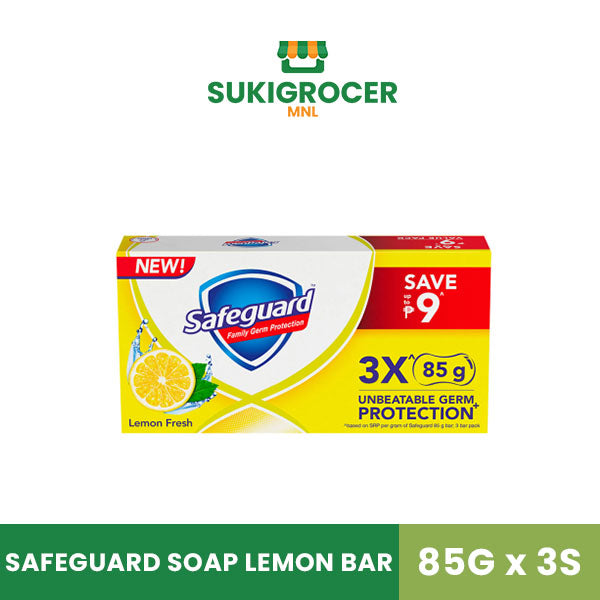 Safeguard Soap Lemon Bar 85G x 3s