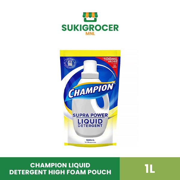 Champion Liquid Detergent High Foam Pouch 1L