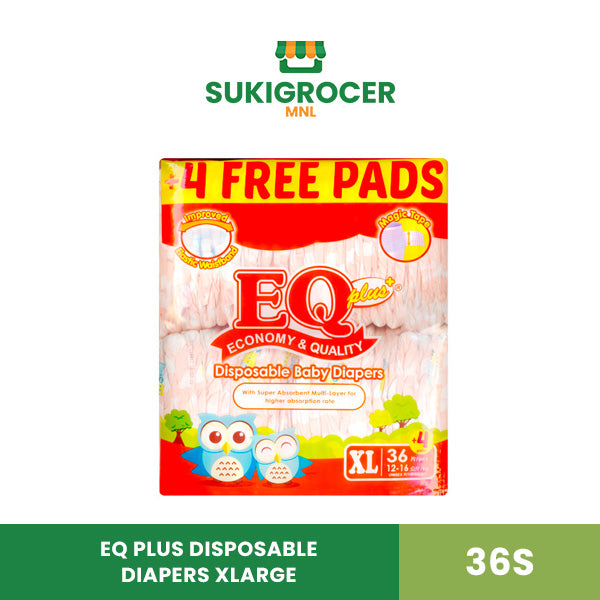 Eq Plus EQ Plus Disposable Diapers Xlarge