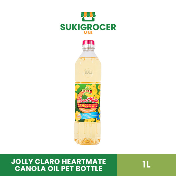 Jolly Claro Heartmate Canola Oil PET Bottle 1L