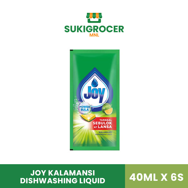 Joy Kalamansi Dishwashing Liquid 40ML x 6s