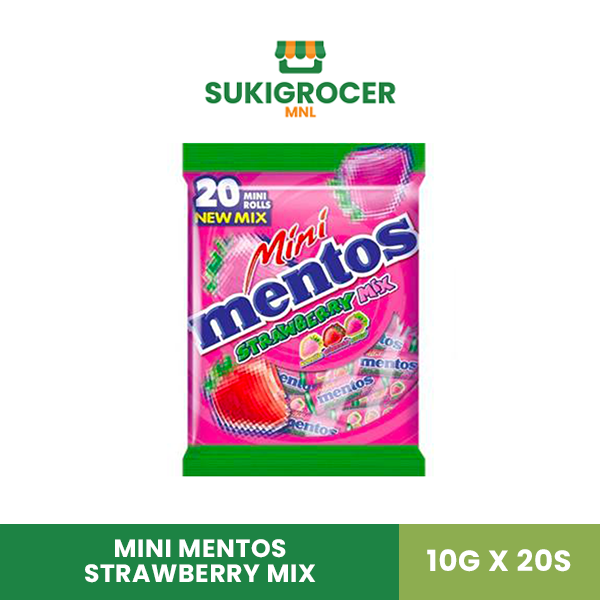 Mini Mentos Strawberry Mix 10g x 20s