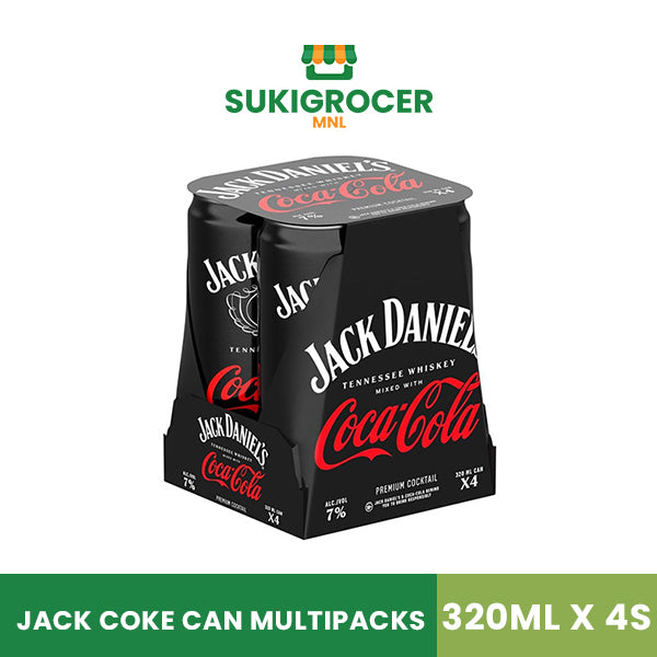 Jack Coke Can Multipacks 320ML x 4s