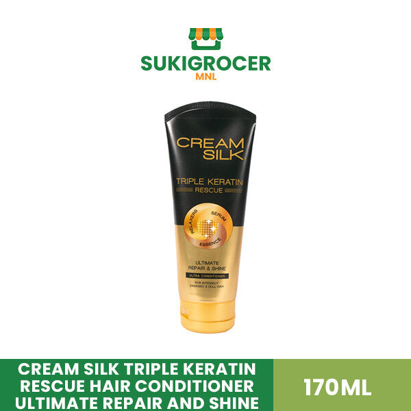 Cream Silk Triple Keratin Rescue Hair Conditioner Ultimate Repair and Shine 170ML