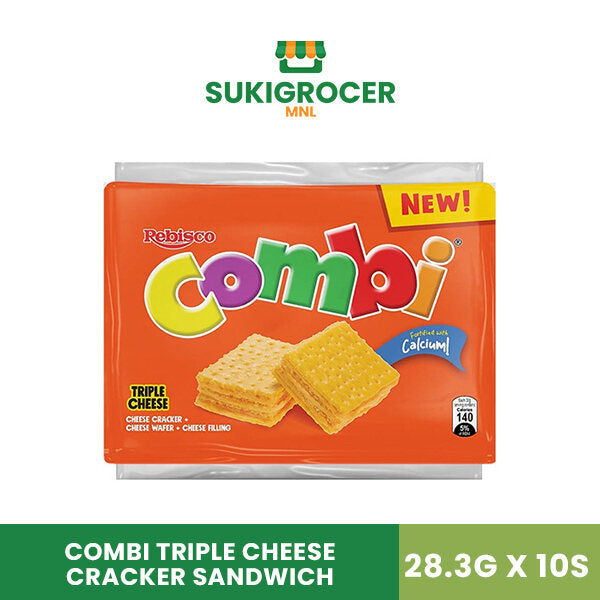 Combi Triple Cheese Cracker Sandwich 28.3G x 10s