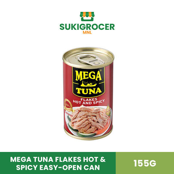 Mega Tuna Flakes Hot & Spicy Easy-Open Can 155G