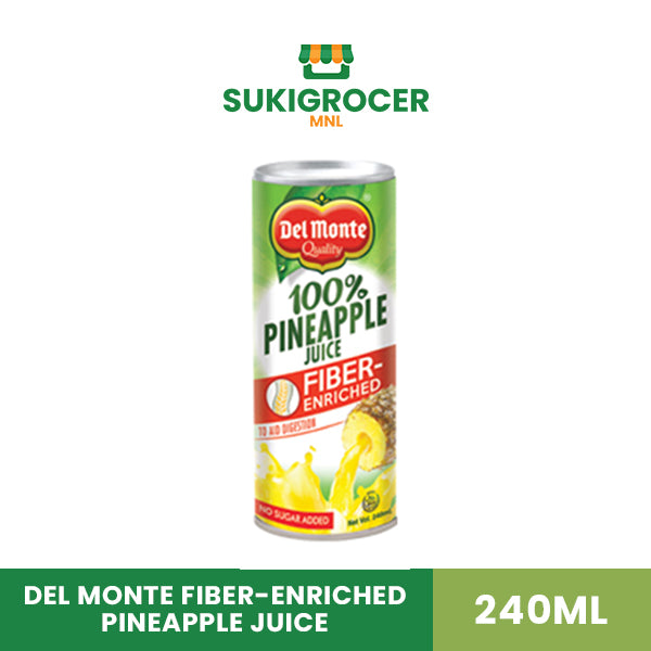 Del Monte Fiber-enriched Pineapple Juice 240ML