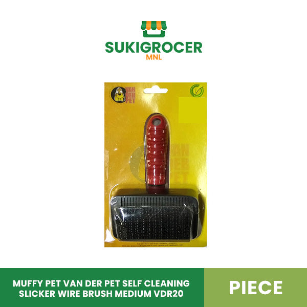 Muffy Pet Van Der Pet Self Cleaning Slicker Wire Brush Medium VDR20