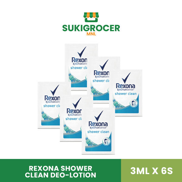 Rexona Shower Clean Deo-lotion 3ML x 6's