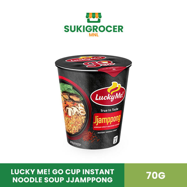 Lucky Me! Go Cup Instant Noodle Soup Jjamppong 70G