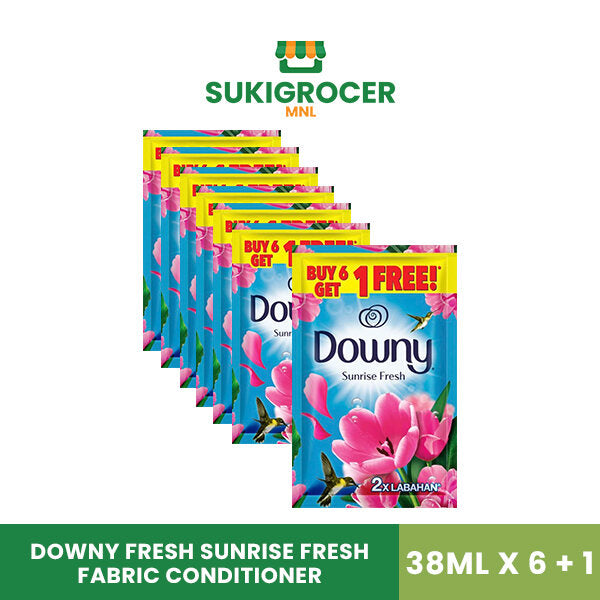 Downy Sunrise Fresh Fabric Conditioner 38ML x 7 + 1s