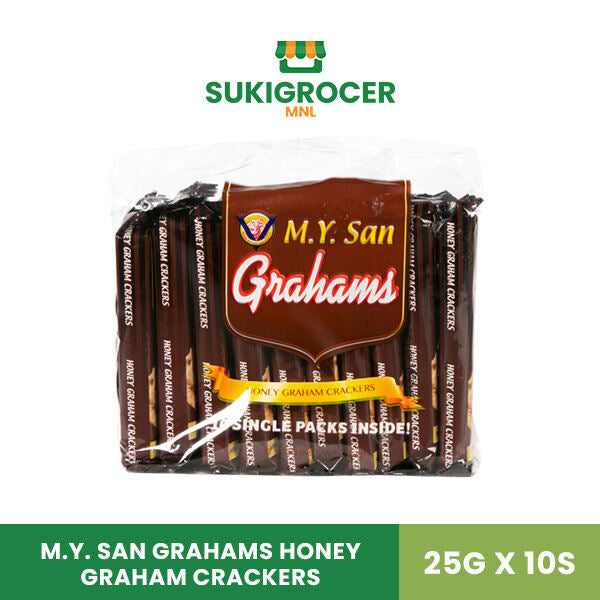 M.Y. San Grahams Honey Graham Crackers 25G x 10s