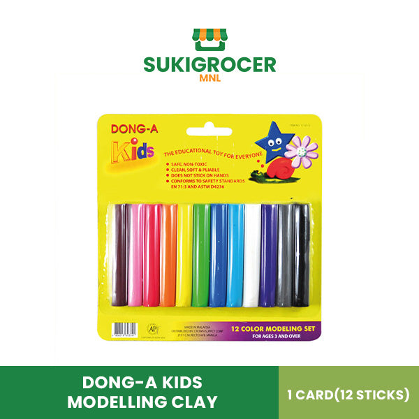 Dong-A Kids Modelling Clay 1 Card (12 Sticks)