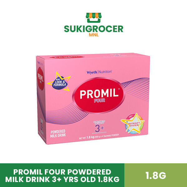 Promil Four Powdered Milk Drink 3+ Yrs Old 1.8kg [Expiration: May 31, 2026]