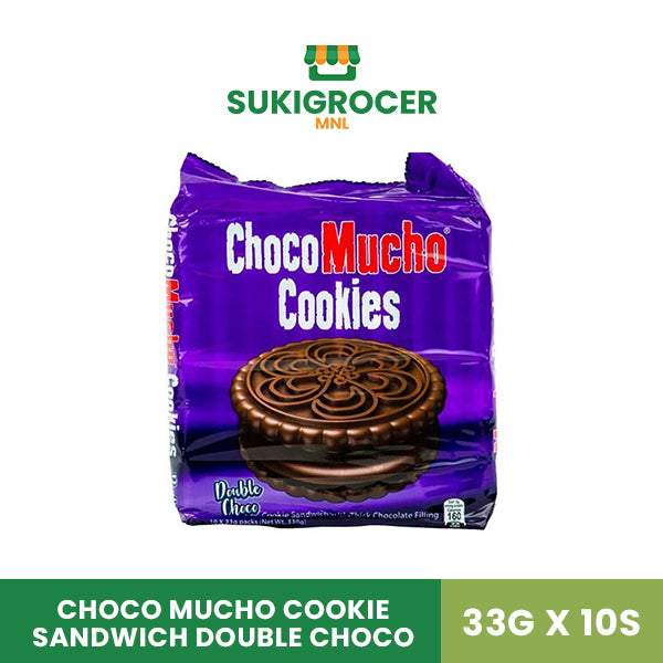 Choco Mucho Cookie Sandwich Double Choco 33G x 10s