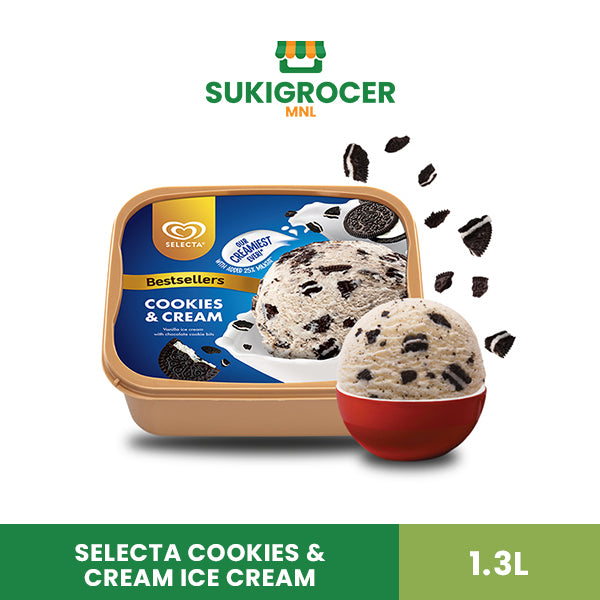 Selecta Cookies & Cream Ice Cream 1.3L