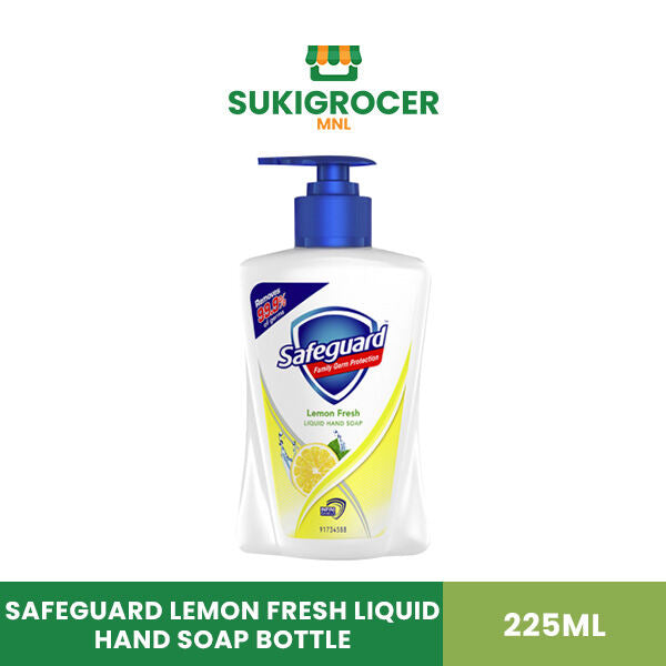 Safeguard Lemon Fresh Liquid Hand Soap Bottle 225ML