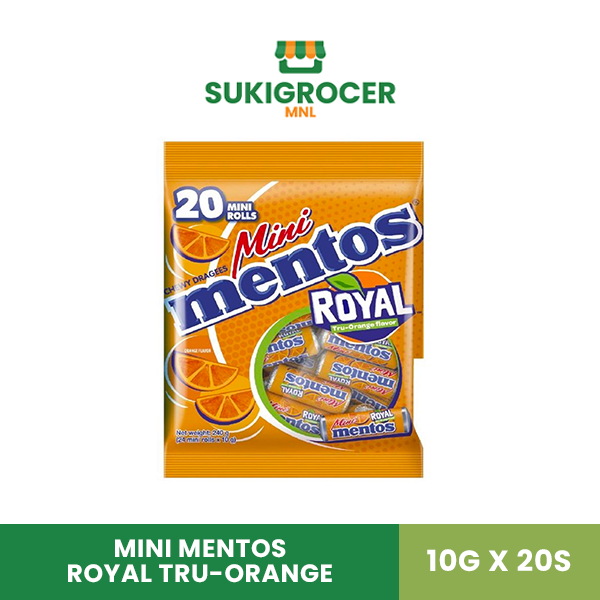 Mini Mentos Royal Tru-Orange 10G x 20s