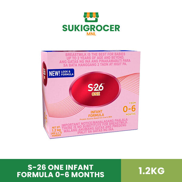 S-26 One Infant Formula 0-6 months 1.2kg [Expiration: Jul 31, 2025]