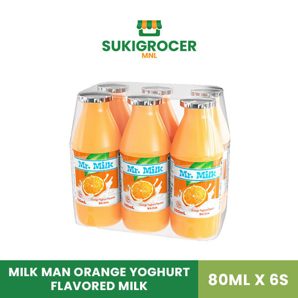 Milk Man Orange Yoghurt Flavored Milk 80ML x 6s